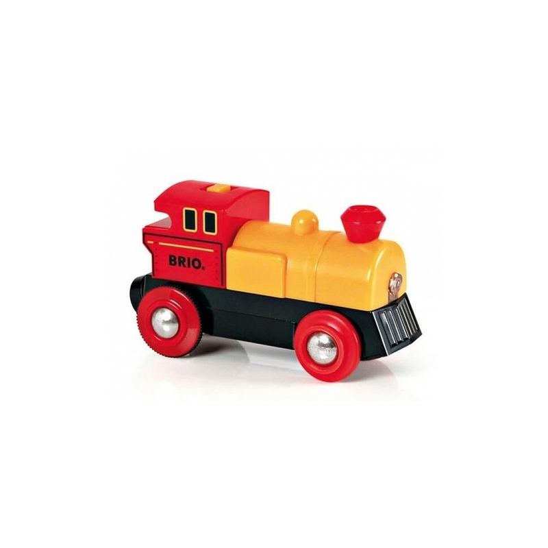 YELLOW TWO-WAY BATTERY-POWERED LOCOMOTIVE