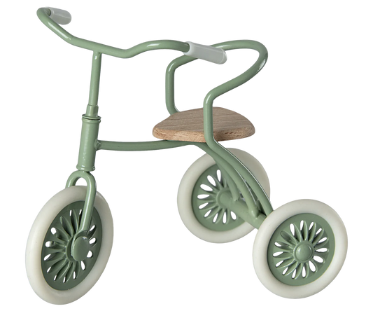 TRICYCLE AND GREEN SHELTER FOR MOUSE