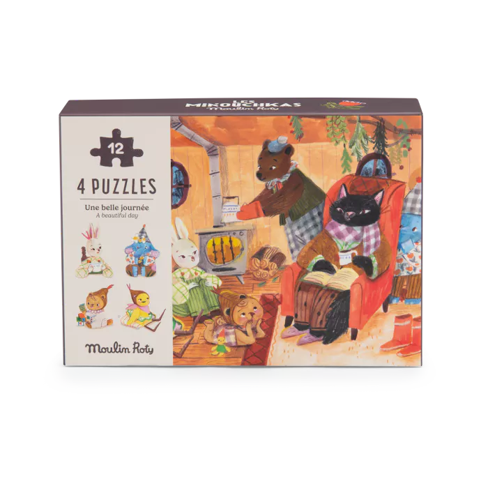 4 PUZZLES A BEAUTIFUL DAY "THE MINOUCHKAS" 4X12 MCX