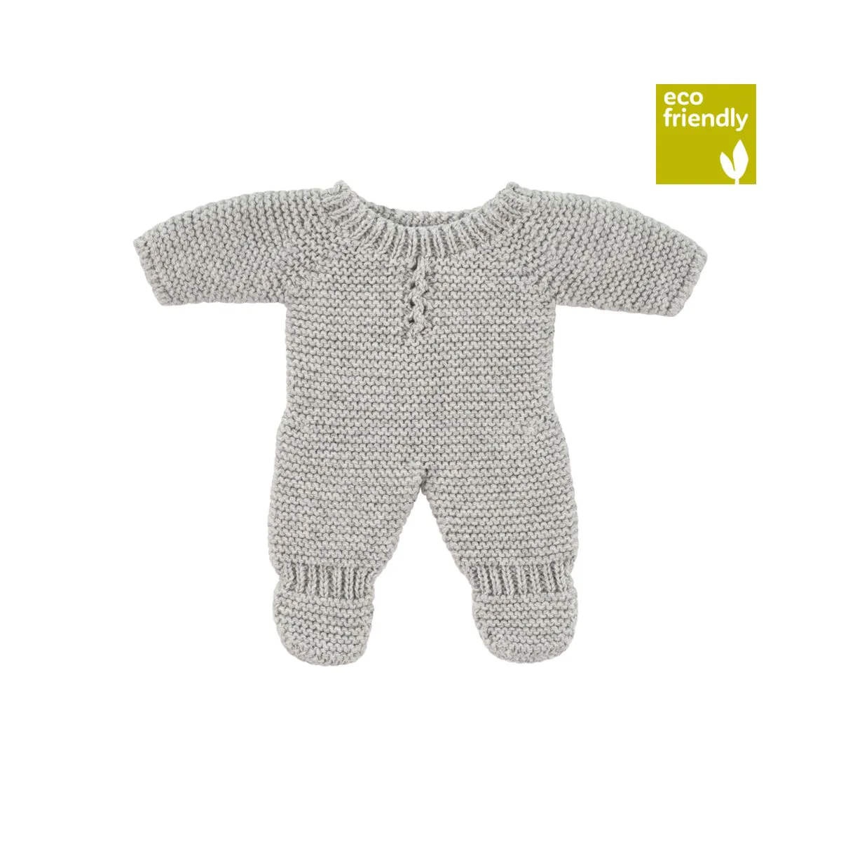 GREY KNITTED PAJAMAS FOR 21 CM DOLL