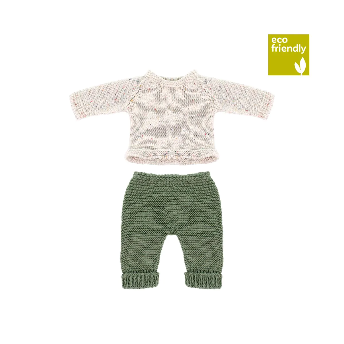 KNITTED SWEATER AND PANTS FOR 32 CM DOLL