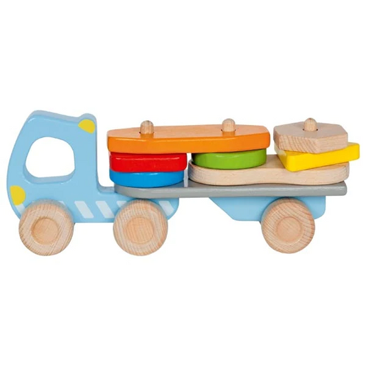 WOODEN TRUCK WITH CARGO TO STACK