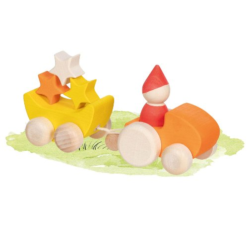 WOODEN CAR AND TRAILER - THE SHEPHERD OF THE STAR