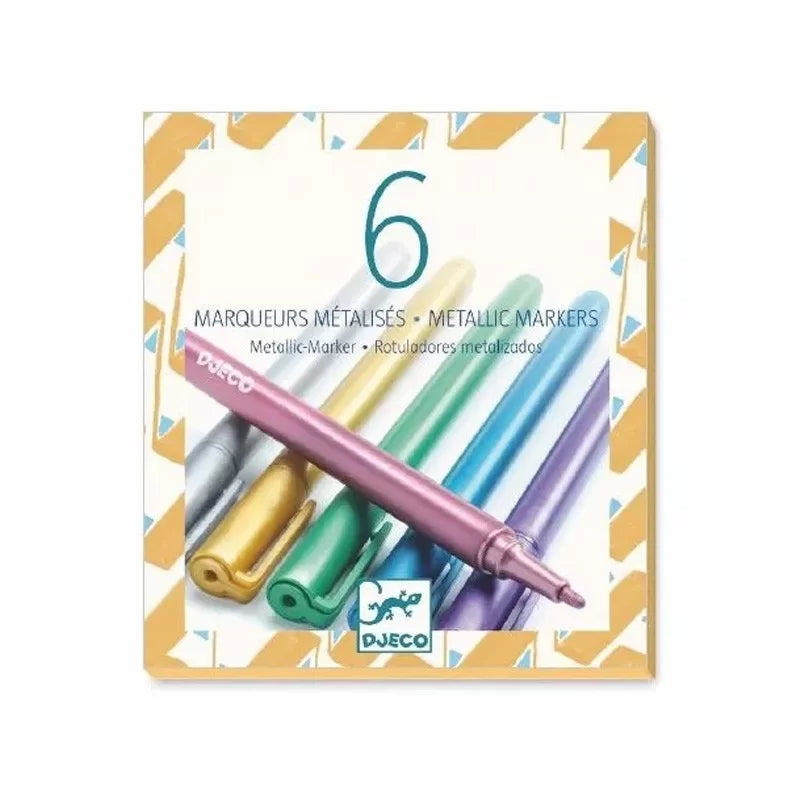 6 METALLIC MARKERS