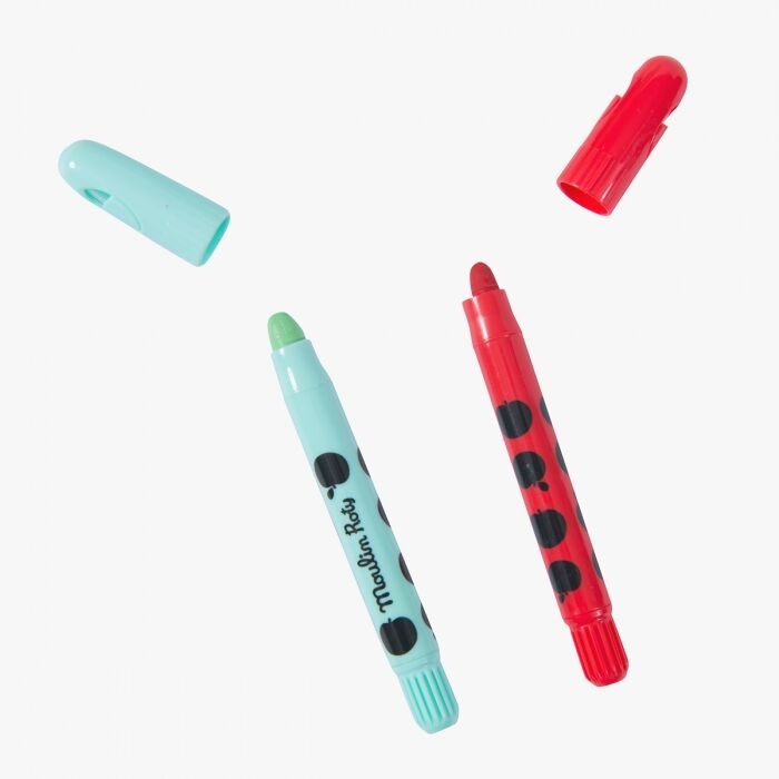 BOX OF 24 "LES POPIPOP" WAX CRAYONS