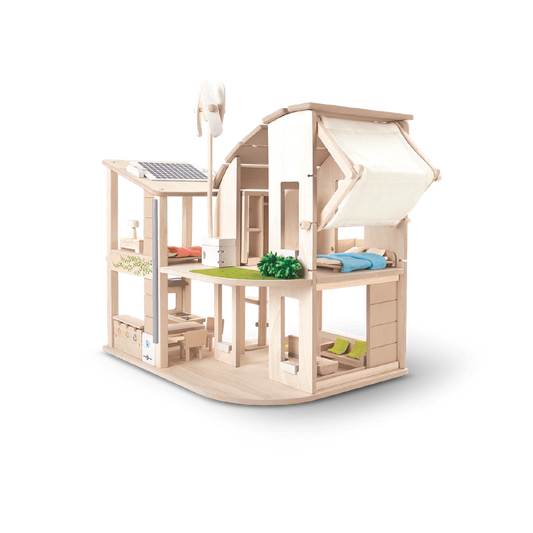 ECO-FRIENDLY WOODEN FURNISHED DOLLHOUSE
