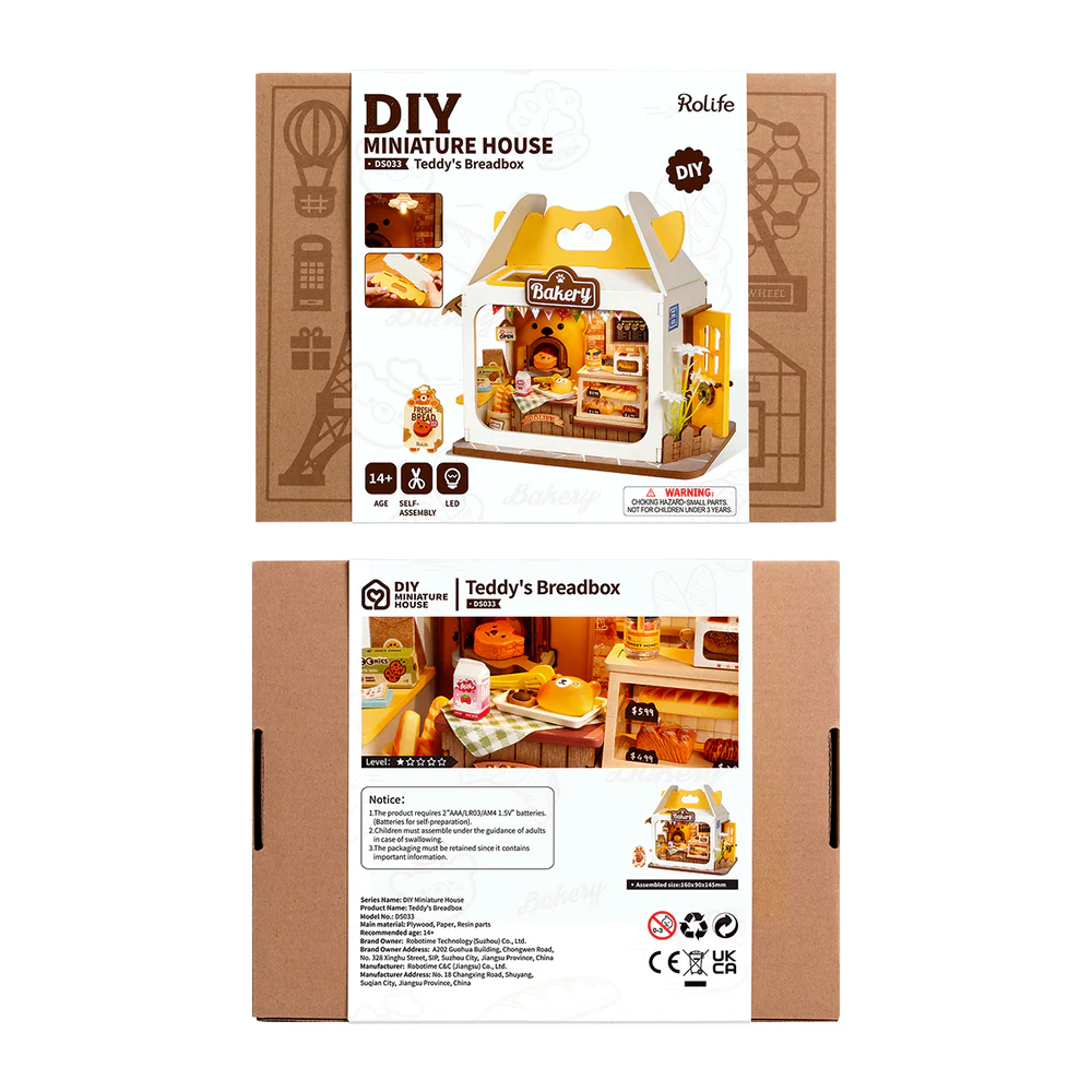 DIY MINIATURE LA BOÎTE À PAIN DE TEDDY