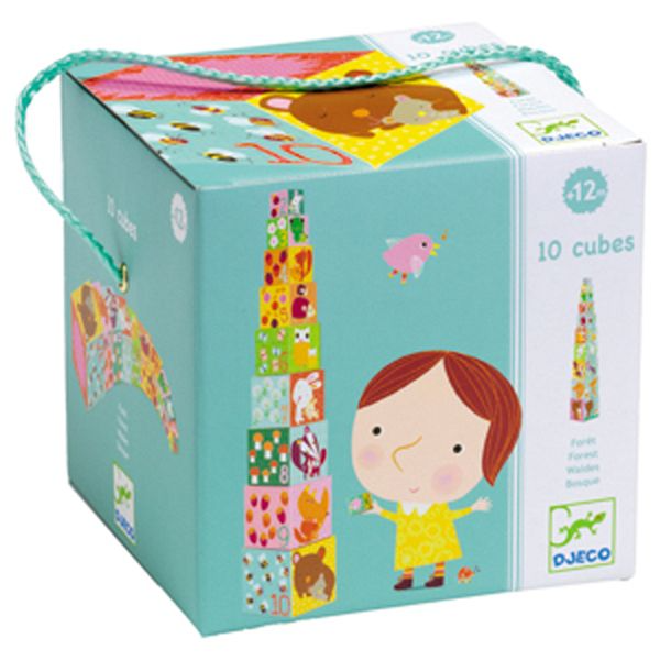 10 "FOREST" STACKING CUBES