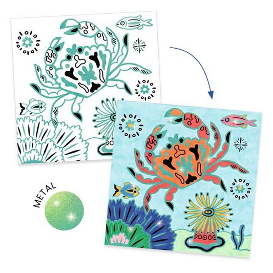 SURPRISE COLORING PAGES "UNDER THE SEA"
