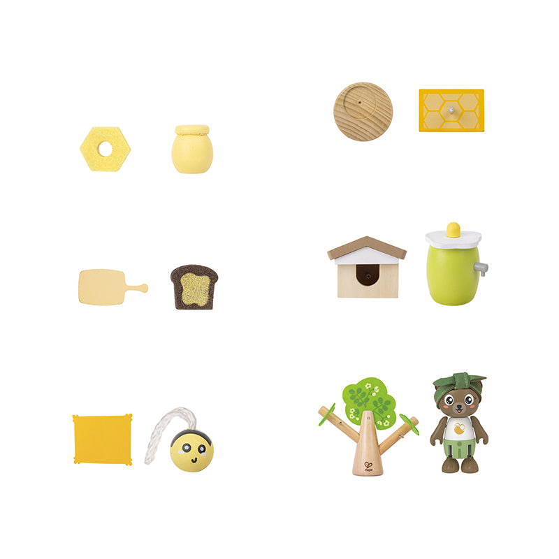 HONEY BEES PICNIC WOODEN SET