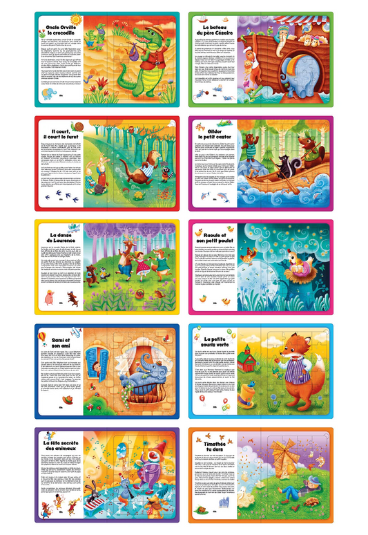 PUZZLE BOOK "MY MOST BEAUTIFUL ANIMAL STORIES"