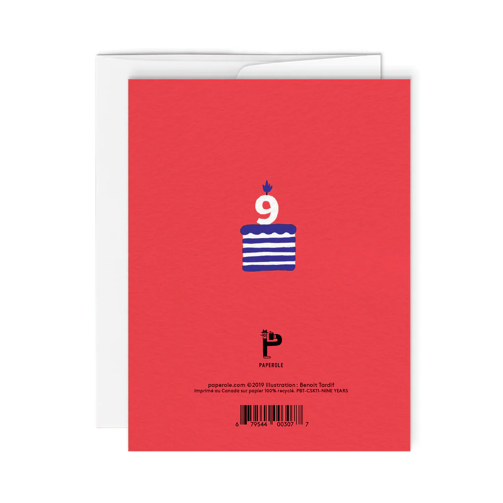 9 YEAR CARD