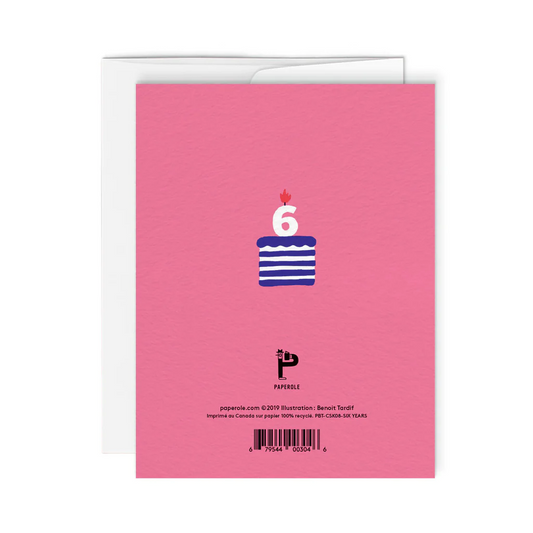 6 YEAR CARD