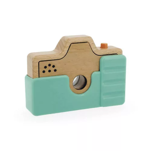 WOODEN CAMERA WITH SOUND AND LIGHT