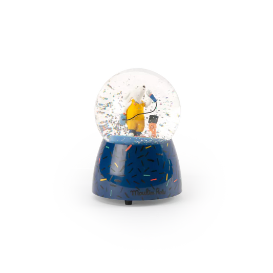 LA BOULE À NEIGE MUSICALE "PUCE ET PILOU"