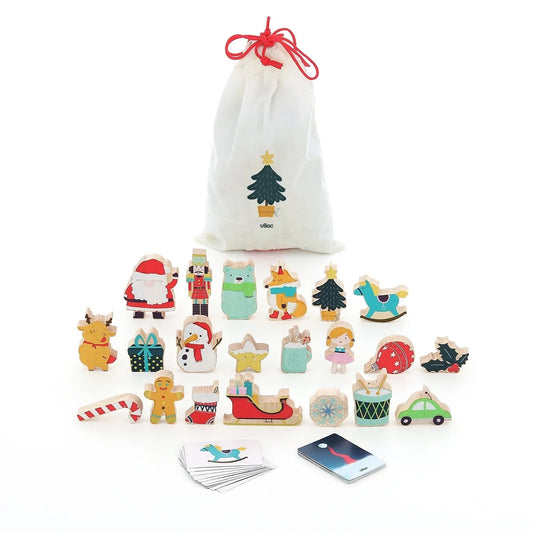 WOODEN ADVENT CALENDAR "TOUCH & FIND"