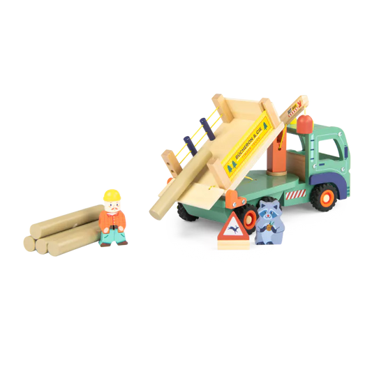 CAMION FORESTIER EN BOIS "AVENUE DU MOULIN"