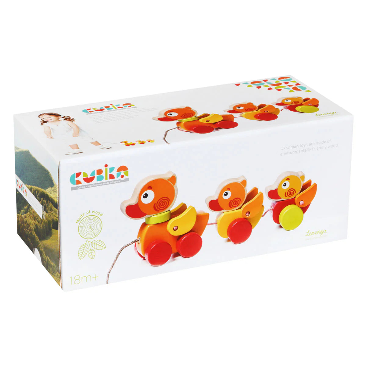 WOODEN PULL ALONG DUCK