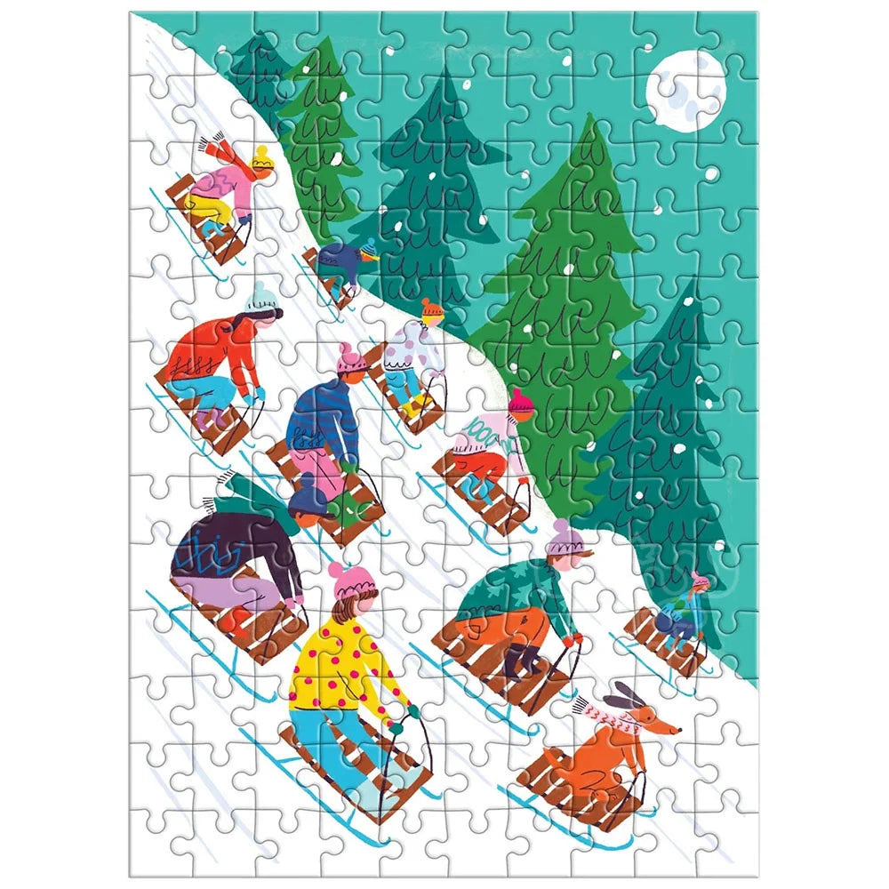 MINI WINTER SLIDE ORNAMENT PUZZLE 130 PIECE