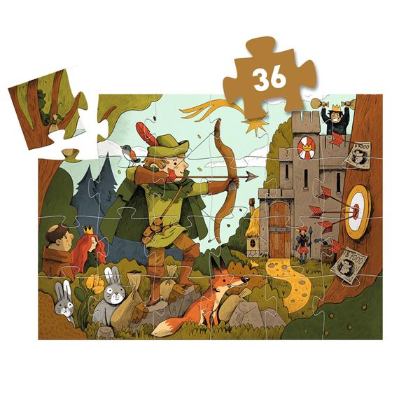 ROBIN HOOD SILHOUETTE PUZZLE 36 PCS