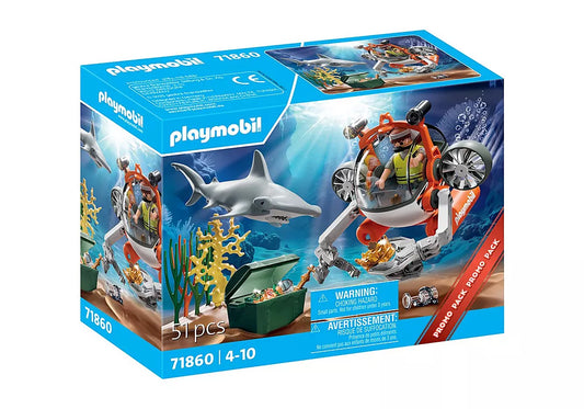 TREASURE HUNT SET WITH SUBMARINE