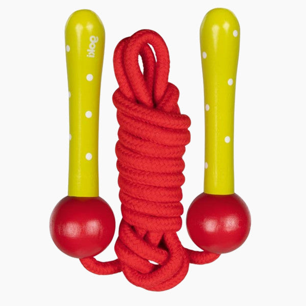 CORDE À DANSER AJUSTABLE EN BOIS