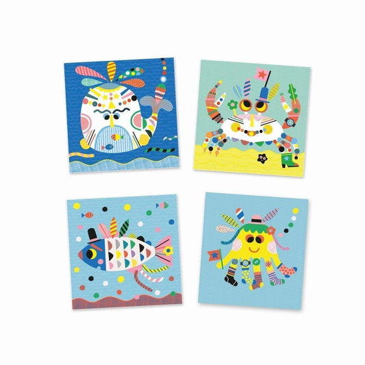 CREATE WITH STICKERS "SEA CREATURES"