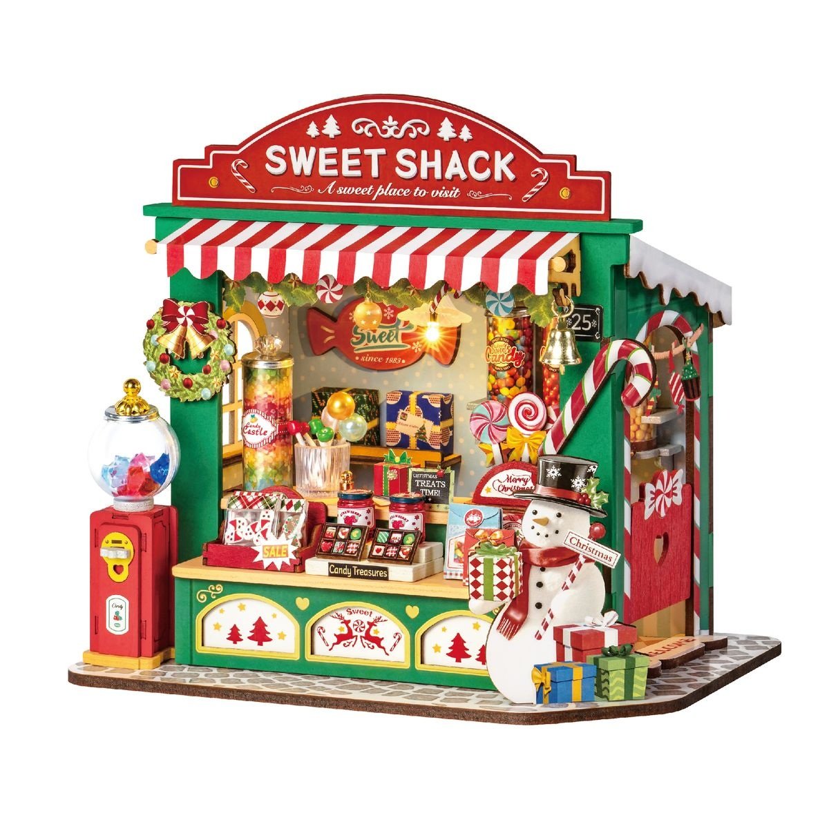 DIY MINIATURE CHRISTMAS CANDY KIOSK