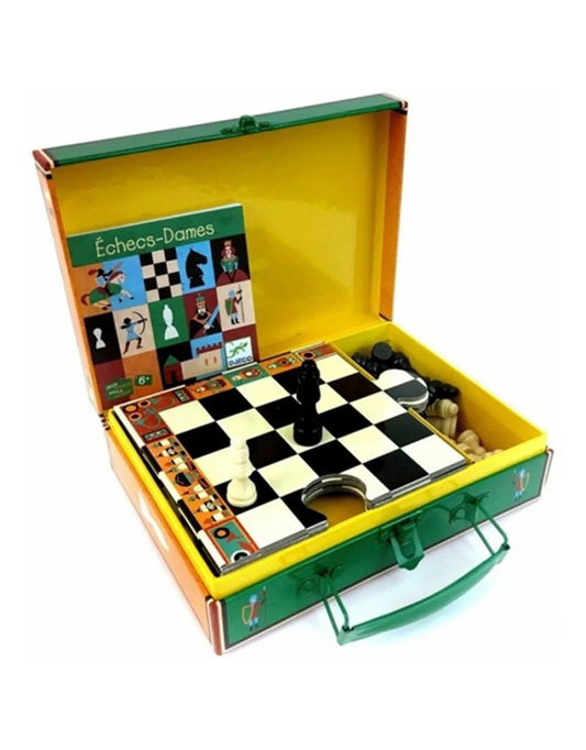 PORTABLE CHESS AND CHECKERS