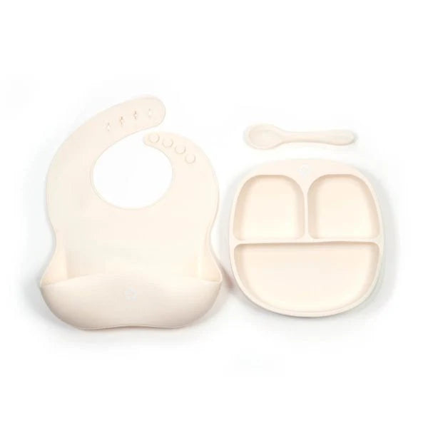 3-PIECE KIT FOR YOUR LITTLE FOOD GUZZLER IVORY