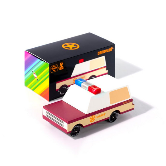 CANDYCAR WOODEN SHERIFF TRUCK