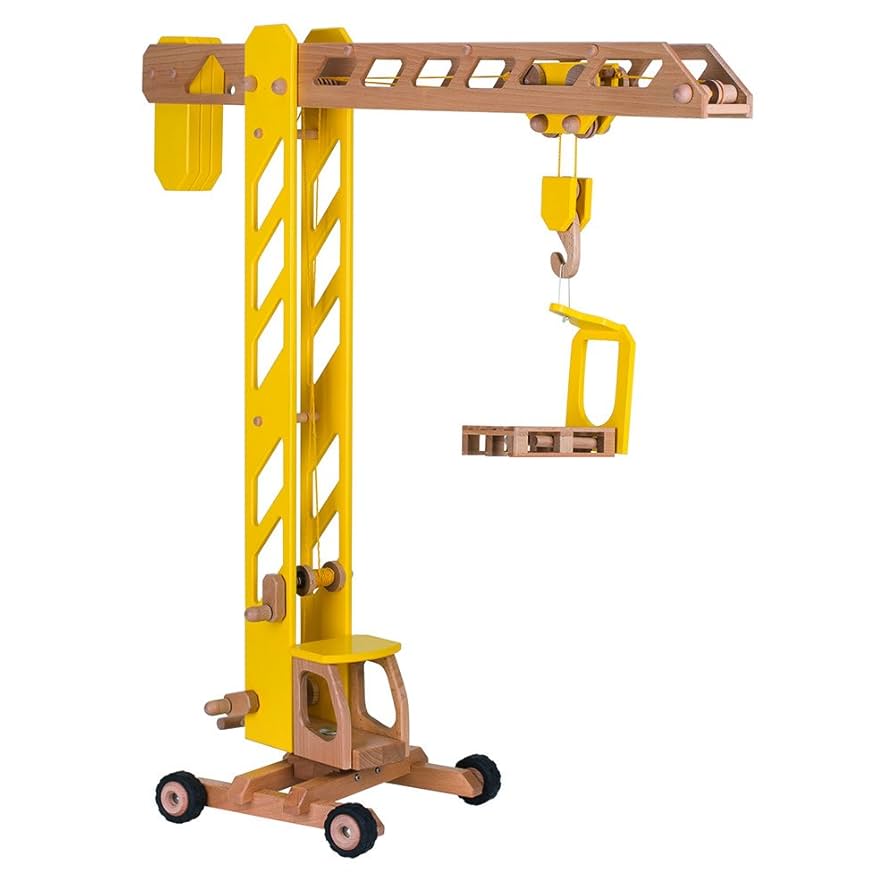 LARGE WOODEN CRANE