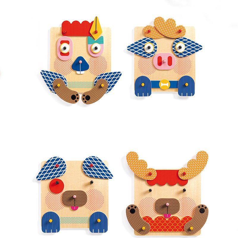 CREAFACES WOODEN ASSEMBLY GAME