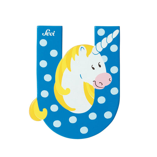 LETTRE U EN BOIS (LICORNE)