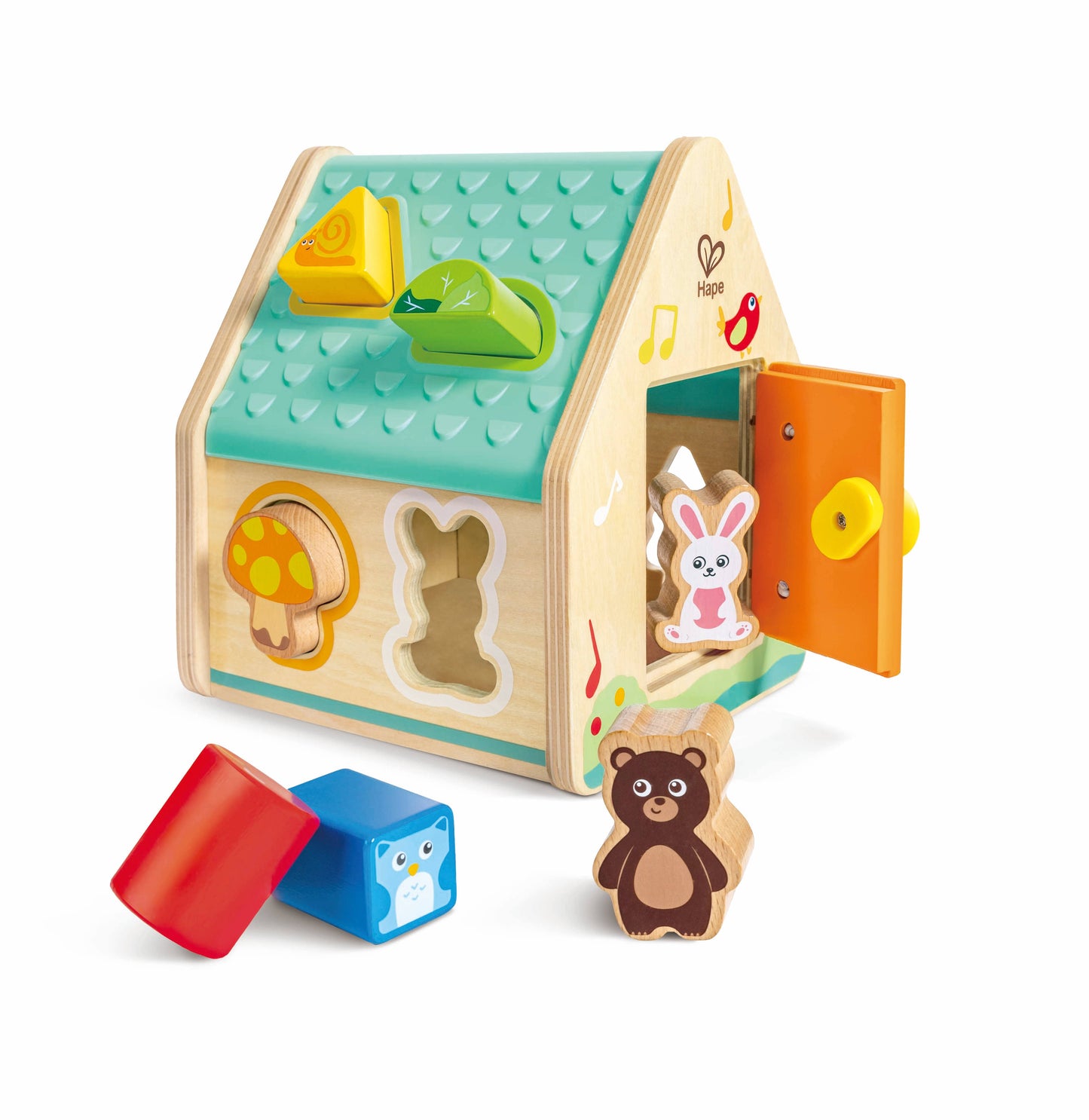 CRITTER WOODEN HOUSE SHAPE SORTER