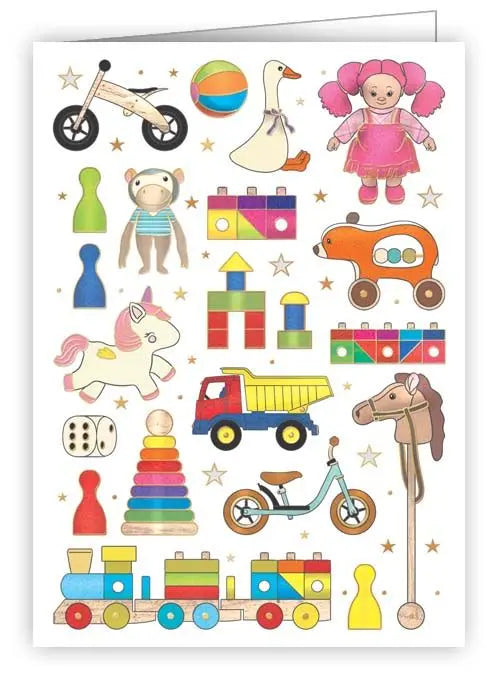 MINI CARTE DE SOUHAITS JOUETS
