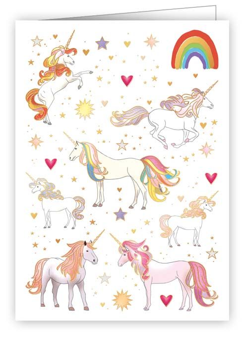 MINI UNICORN GREETING CARD