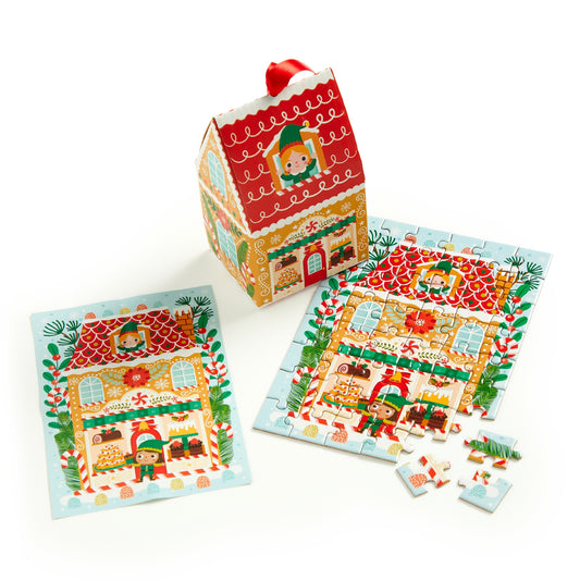 MINI PUZZLE ORNAMENT "SANTA'S BAKERY" 48 PIECES
