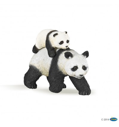 PANDA AND BABY FIGURINE