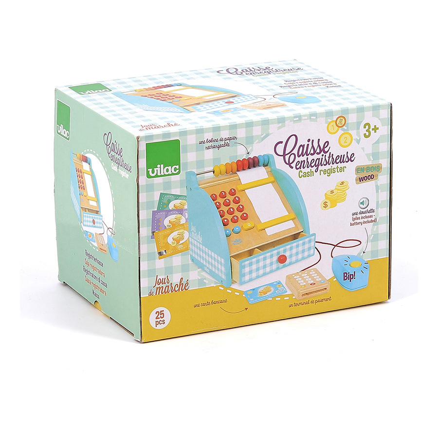 CAISSE ENREGISTREUSE EN BOIS "JOUR DE MARCHÉ"