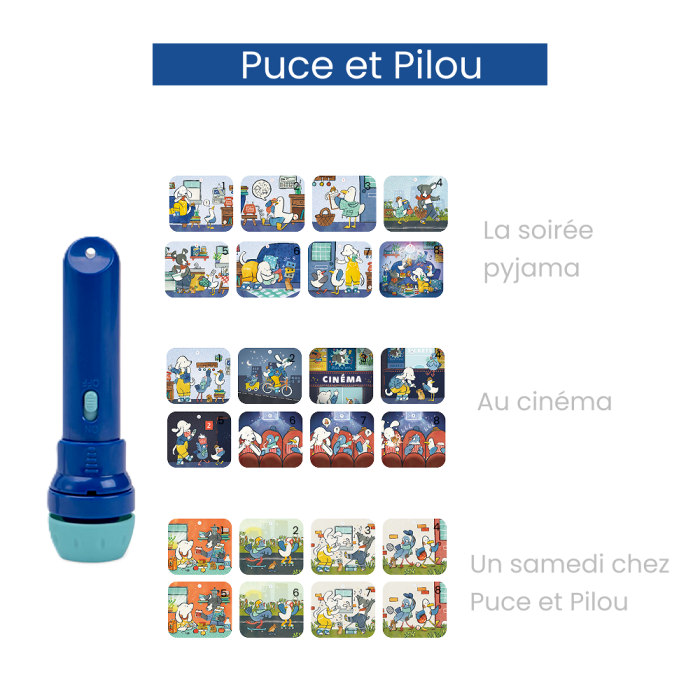"PUCE ET PILOU" STORY LAMP
