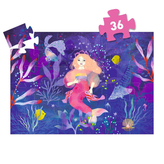 "ELLA THE MERMAID" SILHOUETTE PUZZLE 36 PCS