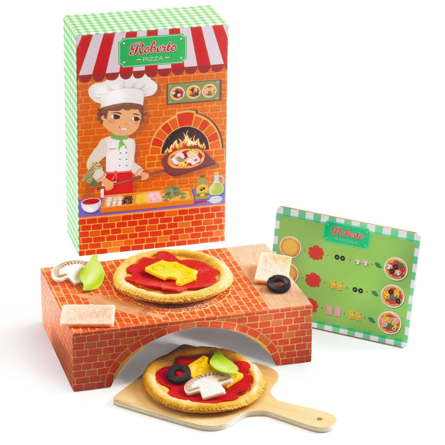 ROBERTO PIZZA WOODEN AND FELT PIZZAIOLO BOX