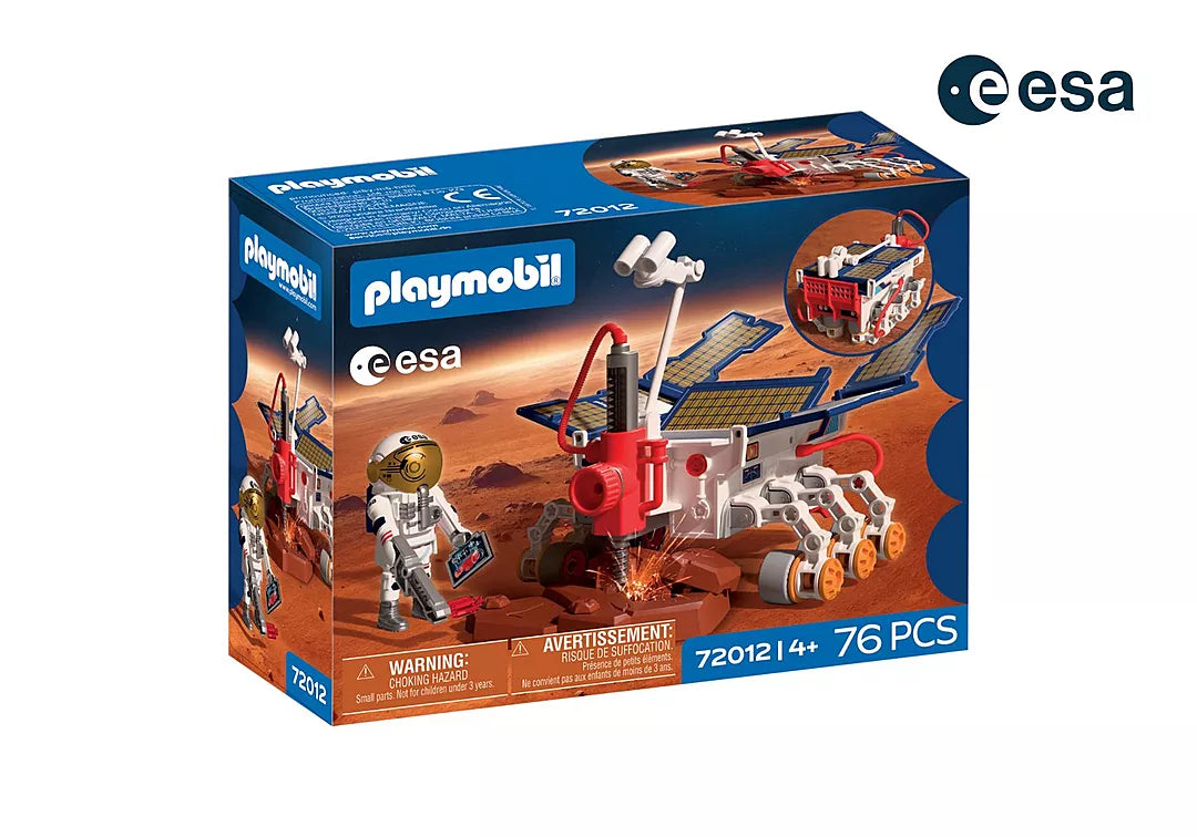 Boîte du jeu de construction Playmobil Country / Espace 72012 Rover d'exploration sur Mars de l'ESA de 76 pièces pour enfants dès 4 ans.