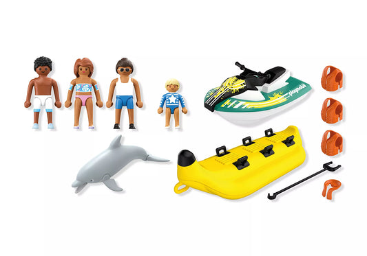 SCOOTER DES MERS, BANANE TRACTÉE ET 4 PERSONNAGES "MY LIFE"