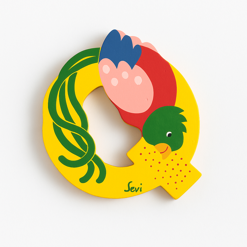 WOODEN LETTER Q