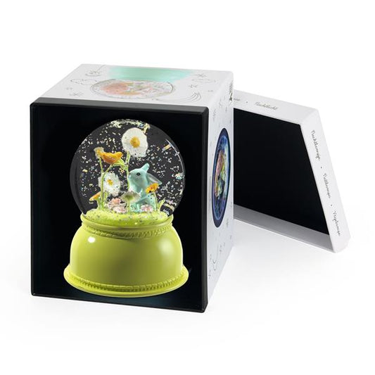 RABBIT SNOW GLOBE NIGHT LIGHT