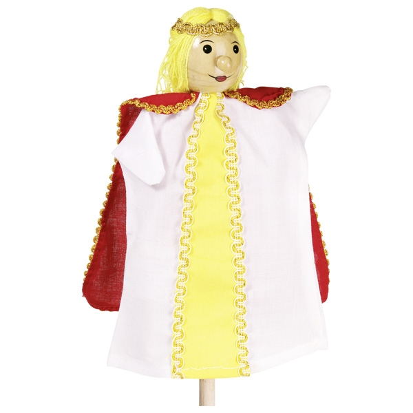 PRINCESS PUPPET WITH WOODEN HEAD