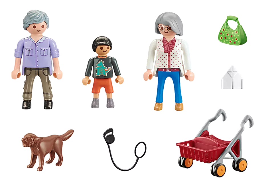 GRANDPARENTS WITH GRANDSON "CITY LIFE"