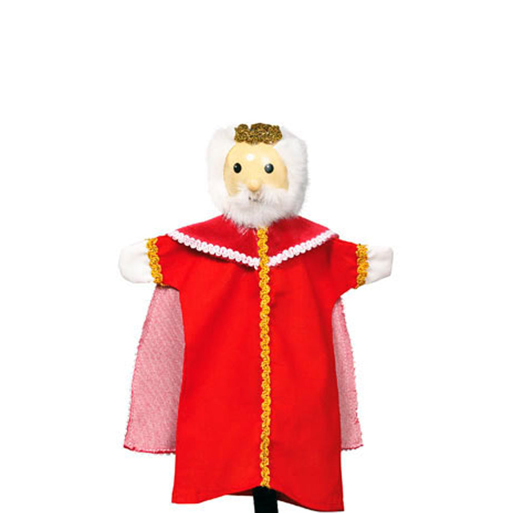 KING PUPPET WITH WOODEN HEAD